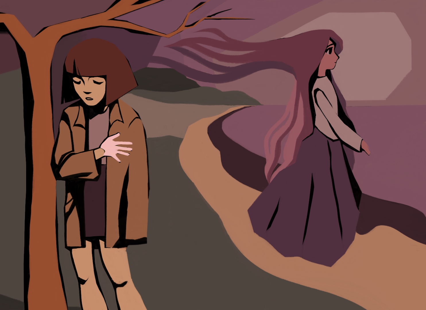 Digital Painting after Munch